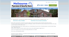 Desktop Screenshot of melbourneflyscreens.com.au