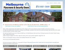 Tablet Screenshot of melbourneflyscreens.com.au